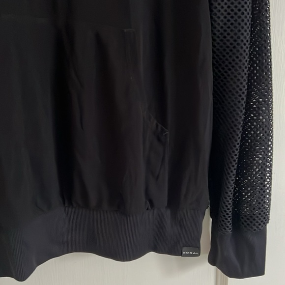 Koral black mesh hoodie sz M - Picture 2 of 4